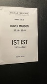 Running order, Ist Ist / Oliver Marson on May 10, 2025 [573-small]