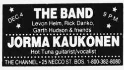The Band / Jorma Kaukonen on Dec 4, 1986 [782-small]