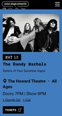 The Dandy Warhols / Sisters of Your Sunshine Vapor on May 13, 2025 [882-small]