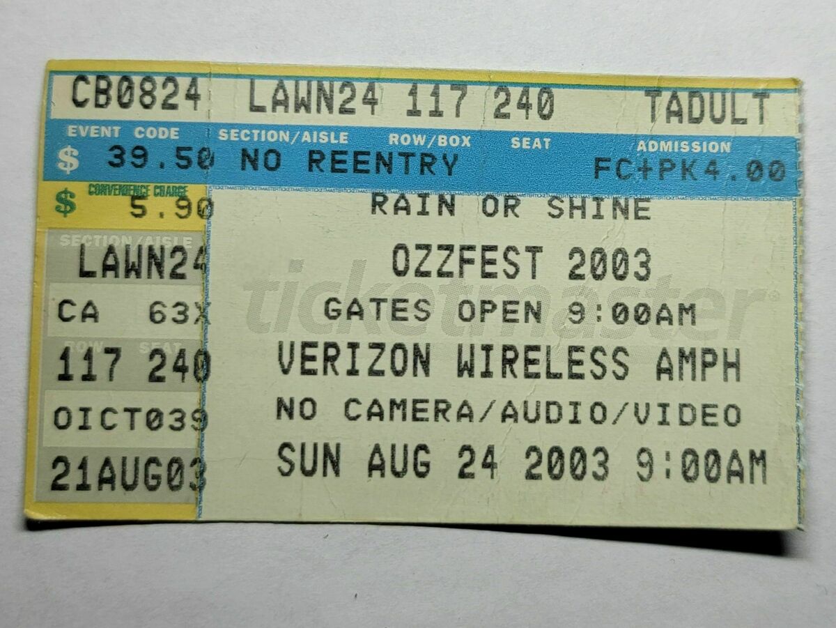 Aug 24, 2003: Ozzfest 2003 at Verizon Wireless Amphitheatre