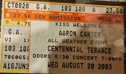 Aaron Carter / Jump 5 / Greg Raposo / Stevie Brock on Aug 20, 2003 [386-small]