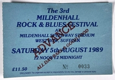 Rory Gallagher / Dumpy's Rusty Nuts / Stan Webb's Chicken Shack / Tygertailz / Buster James Band / Engine / The Hamsters / April 16th / Naff Band / Farenheit / Forced Entry / No Nonsense / Euphoria / uriah heap on Aug 5, 1989 [385-small]