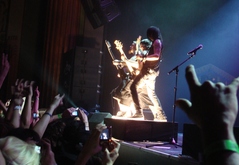 Bullet for My Valentine  ~ Matthew Tuck, Michael Paget & Jay James, tags: Bullet for My Valentine, Los Angeles, California, United States, The Wiltern - "No Fear Music Tour" / Bullet for My Valentine / Bleeding Through / Cancer Bats on Jul 25, 2008 [976-small]