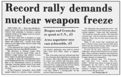Nuclear Disarmament Rally on Jun 12, 1982 [045-small]