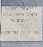 tags: Buddy: The Buddy Holly Story (cast), Ticket - Buddy: The Buddy Holly Story (cast) on Jan 10, 1991 [150-small]