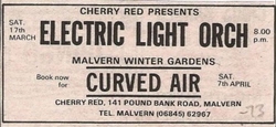 Electric Light Orchestra (ELO) / Steve Gibbons Band / Sidewinder on Mar 17, 1973 [716-small]