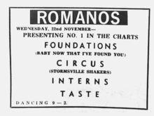 the foundations / circus / The Interns / Taste on Nov 22, 1967 [658-small]