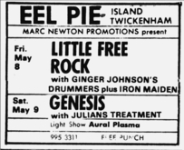 Genesis / Julian's Treatment on May 9, 1970 [883-small]