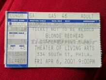 Blonde Redhead / The Dismemberment Plan / Leona on Apr 6, 2001 [767-small]