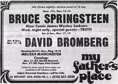 Bruce Springsteen & The E Street Band / James Wesley Jackson on Nov 16, 1973 [469-small]