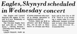 Eagles / Lynyrd Skynyrd / The Souther Hillman Furay Band on Jul 24, 1974 [216-small]
