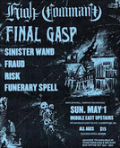 High Command / Final Gasp / Sinister Wand / Fraud / Risk / Funerary Spell on May 1, 2022 [932-small]