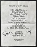 Muscle Tough setlist, tags: Setlist - Muscle Tough / Paris Monster on Jun 6, 2025 [978-small]
