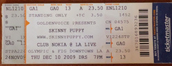 Skinny Puppy / Vverevvolf Grehv / Baseck on Dec 10, 2009 [404-small]