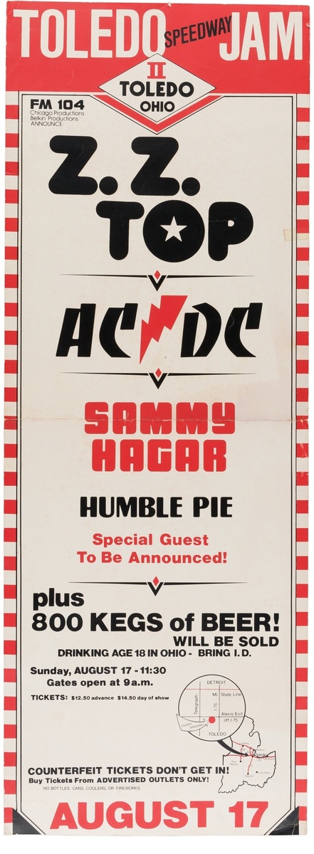 AC/DC's 1980 Concert & Tour History | Concert Archives