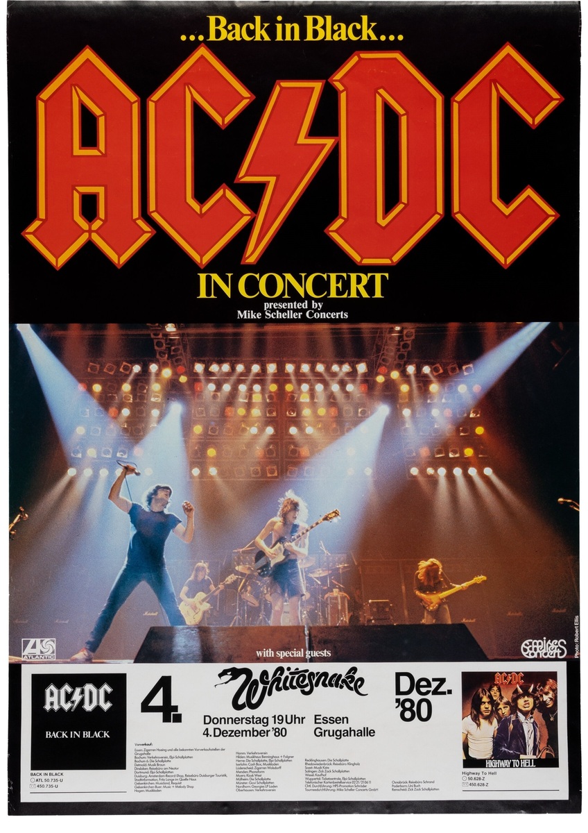 AC/DC's 1980 Concert & Tour History | Concert Archives