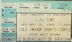 L.A. Guns / Dangerous Toys / Tora Tora on Nov 15, 1989 [540-small]