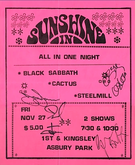 Black Sabbath / Cactus / Steel Mill on Nov 27, 1970 [947-small]