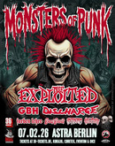 tags: The Exploited, Discharge, GBH, Farben Lehre, Deaf Devils, Antinorm, Hot Action Waxing, Berlin, Berlin, Germany, Gig Poster, Astra Kulturhaus - Monsters Of Punk on Feb 7, 2026 [031-small]