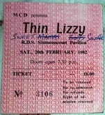 Thin Lizzy / Sweet Savage on Feb 20, 1982 [992-small]