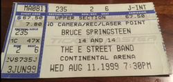 tags: Bruce Springsteen & The E Street Band, Ticket - Bruce Springsteen & The E Street Band on Aug 11, 1999 [147-small]