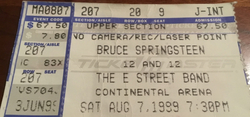 tags: Bruce Springsteen & The E Street Band, Ticket - Bruce Springsteen & The E Street Band on Aug 7, 1999 [154-small]