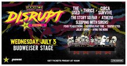 Rockstar Energy DISRUPT Festival:The Used,Thrice,Circa Survive & more 2019 on Jul 3, 2019 [635-small]