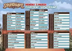 SOUNDWAVE 5th March 2013 Claremont Showground (Perth, WA)
Set Times for all bands and all stages (TOMAHAWK Stage 1B at 2:50PM to 3:35PM, Soundwave Festival 2013 on Mar 4, 2013 [197-small]