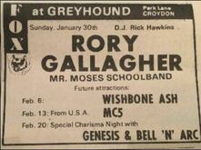 Rory Gallagher / Mr. Moses Schoolband on Jan 30, 1972 [837-small]