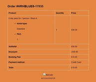 Ticket Confirmation, HRH Blues 6 on Apr 9, 2022 [364-small]