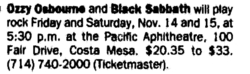 Ozzy Osbourne / Black Sabbath / Sepultura on Nov 14, 1992 [015-small]