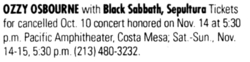 Ozzy Osbourne / Black Sabbath / Sepultura on Nov 14, 1992 [016-small]