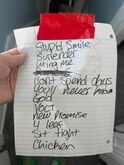 One of Sabon's setlists - front side, tags: Sabon, Setlist - Linnea's Garden / Sabon / Inether / Dearest Friend on Jul 4, 2025 [899-small]