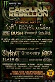 this was a piece of cardboard they gave everybody one with every band that was playing each night and I still have mine, Carolina Rebellion on May 2, 2015 [144-small]