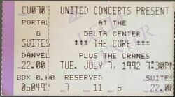 The Cure / Cranes on Jul 7, 1992 [122-small]