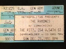Ramones / Lunachicks on Dec 29, 1991 [154-small]