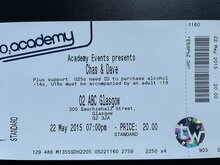 tags: Chas 'n' Dave, Glasgow, Scotland, United Kingdom, Ticket, O2 ABC Glasgow - Chas 'n' Dave on May 22, 2015 [687-small]