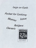 Pocket for Corduroy / Legs on Earth / Marrow / Antijens / Icarus / Generic on Apr 8, 2000 [756-small]