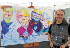 Barenaked Ladies / Howard Jones / Orchestral Manoeuvres in the Dark / Phillip Burke (caricature artist) on Jun 14, 2016 [607-small]
