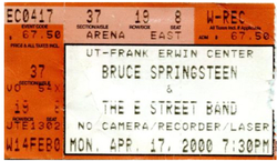 Bruce Springsteen & The E Street Band / Joe Ely on Apr 17, 2000 [044-small]