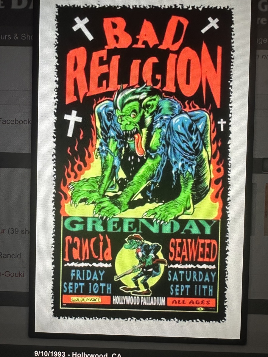 Green Day's 1993 Concert & Tour History | Concert Archives