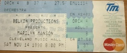 Marilyn Manson / 12 rounds on Nov 14, 1998 [061-small]