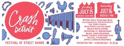 Detroit Party Marching Band / Dead Music Capital Band / Jefferson Street Parade Band / The March Madness Marching Band / Black Bear Combo / Bitch, Thunder! on Jul 16, 2016 [492-small]