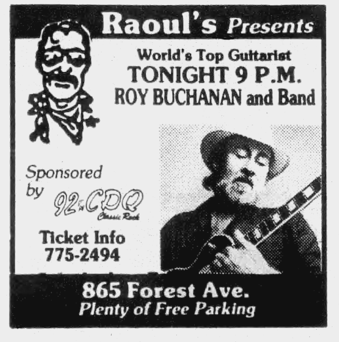 Concert History of Raoul 39 s Portland - Large Evening Express 1988 06 23 20