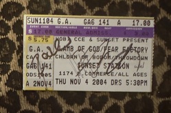 Lamb Of God / Fear Factory / Children Of Bodom / Throwdown on Nov 4, 2004 [097-small]