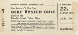 Blue Öyster Cult / Tokyo Blade on Feb 22, 1986 [752-small]