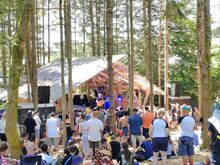 Ben Brown on the forest stage, 2000 Trees Festival on Jul 9, 2025 [375-small]