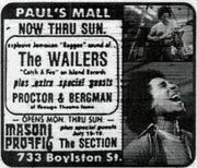 Bob Marley & The Wailers / Proctor & Bergman on Jul 15, 1973 [408-small]