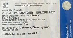 Ghost / Uncle Acid And The Deadbeats on Apr 15, 2022 [749-small]