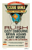 Rush / .38 Special / Ozzy Osbourne / Bryan Adams / Gary Moore on Jun 10, 1984 [572-small]